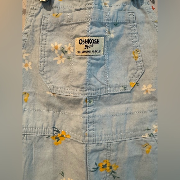 OshKosh B’gosh Girls’ 3T Floral Shortalls 🌸☀️ (NWT) - Picture 2 of 5